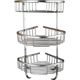 Полка угловая Globus Lux SS 8477, Хром матовый