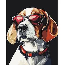 Картина за номерами Art Craft Стильний пес 40х50 см (11579-AC)