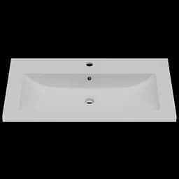 Раковина матова врізна Amidicon Cosmo 90 900x450 з литого каменю Cosmopolite_90_MAT, Білий матовий