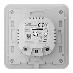 Розумний димерний вимикач світла Ajax LightSwitch (Dimmer) White (26-00550) - мініатюра 4