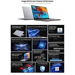Ноутбук Blackview Acebook 6,16GB DDR4 512GB, N150 36GHz / UHD, Win11 Home, 38Wh, +, HDMI 2.0, Bluetooth 5.0, USB 3.0 - мініатюра 10