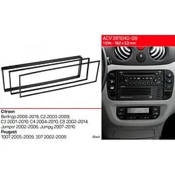 Перехідна рамка ACV Peugeot 1007, 307 (281040-08) - мініатюра 2
