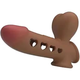 Насадка на пенис Pretty Love Tyronn 16.1 см коричневый