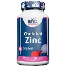 Цинк бисглицинат хелат Haya Labs Zinc Bisglycinate 30 мг 100 таблеток
