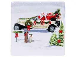 Подставка под чашку Lefard Новый год, 10х10 см, белый (358-942)