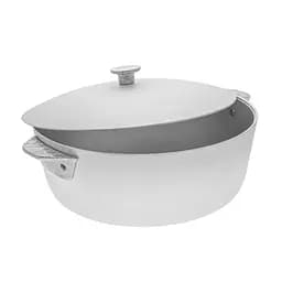 Кастрюля алюминиевая с крышкой 2 л, Полімет Серый 83389