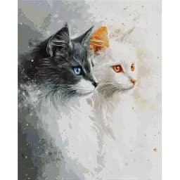 Алмазна мозаїка Два милих котика DBS1261, 40х50 см