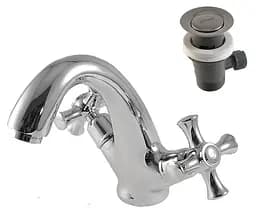 G1042 Змішувач для умивальника буксовий шпилька Gappo Pollmn 1/8 Хром