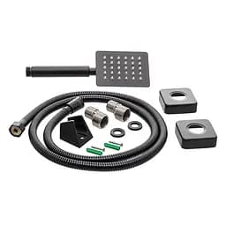 Змішувач для ванни Wezer PRO7-02-BLACK поворотний, Чорний матовий - мініатюра 2