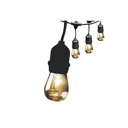 Вулична гірлянда з ретро лампами LED Edison 10 шт Solar на сонячній батареї, від мережі та зарядкою від мережі - мініатюра 3