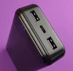 Портативний акумулятор XO PR136 20000 mAh чорний - мініатюра 2