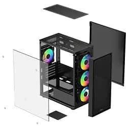 Корпус OCYPUS GAMMA C50 BK ARGB (GAMMA-C50-BKG400XX-GL) Без БП - мініатюра 10