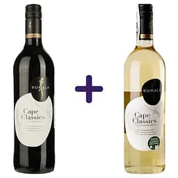 Набор: вино Kumala Cape Classics сухое красное 0.75 л + вино Kumala Cape Classics белое сухое 0.75 л