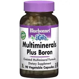 Мультиминерал + Бор + Железо Bluebonnet Nutrition 90 вегетарианских капсул