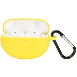 Чохол-накладка DK Silicone Candy Friendly з карабіном для Oppo Enco Free 2/2i (yellow)