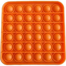 Сенсорна іграшка Pop it антистрес квадрат оранжевий