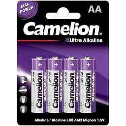 Батарейка Camelion AA LR6 Ultra Alkaline x 4 (LR6-BP4UT)