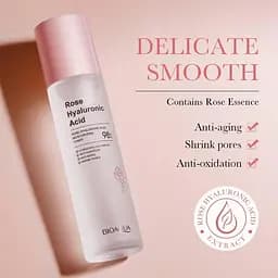 Зволожуючий тонер для обличчя Bioaqua Rose Hyaluronic Acid Moisturizing Toner з екстрактом троянди 100 мл - мініатюра 3