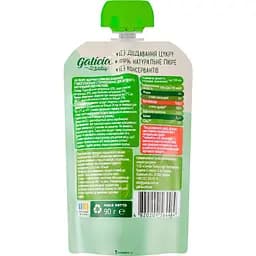 Упаковка натурального яблучно-сливово-бананового пюре Galicia Baby 540 г (90 г x 6 шт.) - мініатюра 3