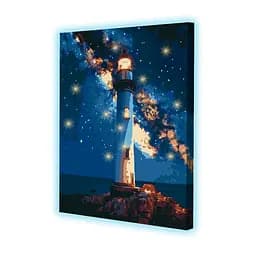 Набір картин за номерами зі світлодіодною підсвіткою Riviera Blanca Морські вогні (ITR-113) 2 шт в наборі