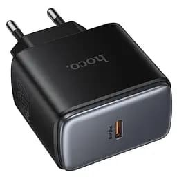 Мережевний зарядний пристрій Hoco C159A Upgrade PD65W 1USB-C Black - мініатюра 3