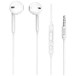 Вставні навушники Hoco M55 з пультом та мікрофоном білі 6957531099932