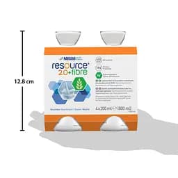 Набір ентеральне харчування Nestle Health Science Resource 2.0+Fibre із нейтральним смаком 4 шт. х 200 мл - мініатюра 11