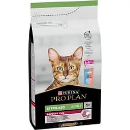 Сухой корм для взрослых стерилизованных котов Purina Pro Plan Sterilised Adult 1+ Savoury Duo с треской и форелью 1.5 кг