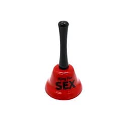 Дзвінок для пар Ring for SEX з ручкою для непристойних ігор Червоний