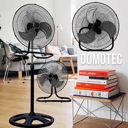 Вентилятор підлоговий 3в1 Domotec настільний настінний з металевими лопатями 3 швидкості 55 Вт - мініатюра 5