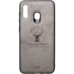 Чохол-накладка Toto Deer Shell With Leather Effect Case Samsung Galaxy A20/A30 Grey