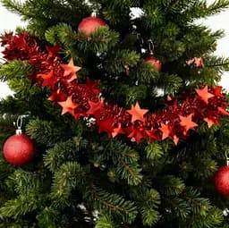 Мішура новорічна Yiwu з зірками матова в асортименті 2 м (820671)