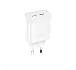 Зарядний пристрій XO L105 35 W 2 порти Dual Port Fast Charger Type-c адаптер блок