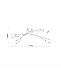 Люстра Tk Lighting 4687 Helix E27 4x15W IP20 - мініатюра 3