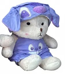 Детский набор Игрушка плед Медведь в костюме Стича мягкая игрушка 60 см с пледом 1,20 x 1,50 м