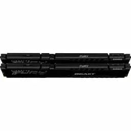 Пам'ять 16Gb x 2 (32Gb Kit) DDR5, 5600 MHz, Kingston Fury Beast, Black, 36-38-38, 1.25V, з радіатором (KF556C36BBEK2-32) - мініатюра 2