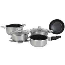 Набір посуду Gimex Cookware Set induction 8 предметів Silver (6977227)