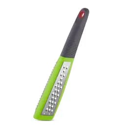 Терка кухонная ручная двусторонняя для сыра шоколада и цедры лимона из нержавеющей стали 28.5 см, Kitchen Master Салатовый 86388