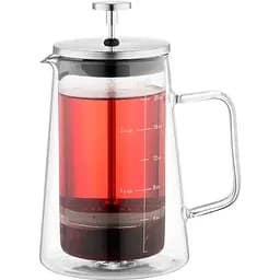 Френч-пресс Ardesto Black Mars с двойными стенками 600 мл нержавеющая сталь стекло