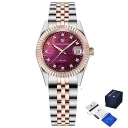 Наручний годинник жіночий PD-1794L Silver-Rose Gold-Red Pagani Design acs0031230