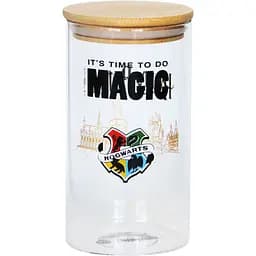 Банка скляна для зберігання Warner Bros. Harry Potter Magic з бамбуковою кришкою 750 мл (85005876)