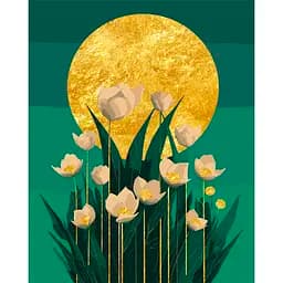 Картина по номерам Santi Цветы в лунном сиянии 40х50 см (955263)
