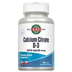 Цитрат Кальцію з вітаміном Д-3 KAL Calcium Citrate D3 1000 mg 90 пігулок