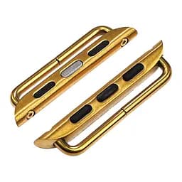 Переходник на универсальный ремешок для Apple Watch 38 мм/40 мм на болтах золотистый