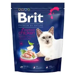 Сухой корм для стерилизованных котов Brit Premium by Nature Cat Sterilised с курицей 300 г