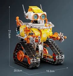 Конструктор робот програмований STEM-робот 3 в 1 Robot  W - bot CaDa з пультом і додатком робот-трансформер для дітей на радіокеруванні, 455 деталі - мініатюра 9