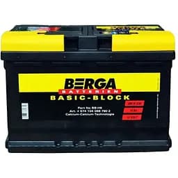 Автомобільний акумулятор Berga Basicblock 74Ah Ев -/+ 680EN