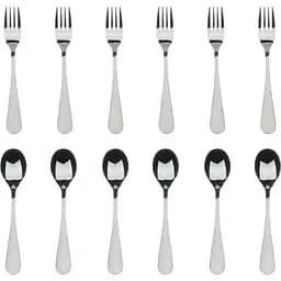 Набор столовых приборов десертный Bergner Shiny 12 предметов (BG-5138-SL)