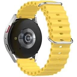 Силіконовий ремінець Hump Samsung Galaxy Watch Active 40mm - жовтий ширина кріплення 20мм Watchbands (W23-3WB11136547)