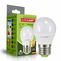 Лампочка Eurolamp LED G45 5W E27 4000K 220V (LED-G45-05274(P))